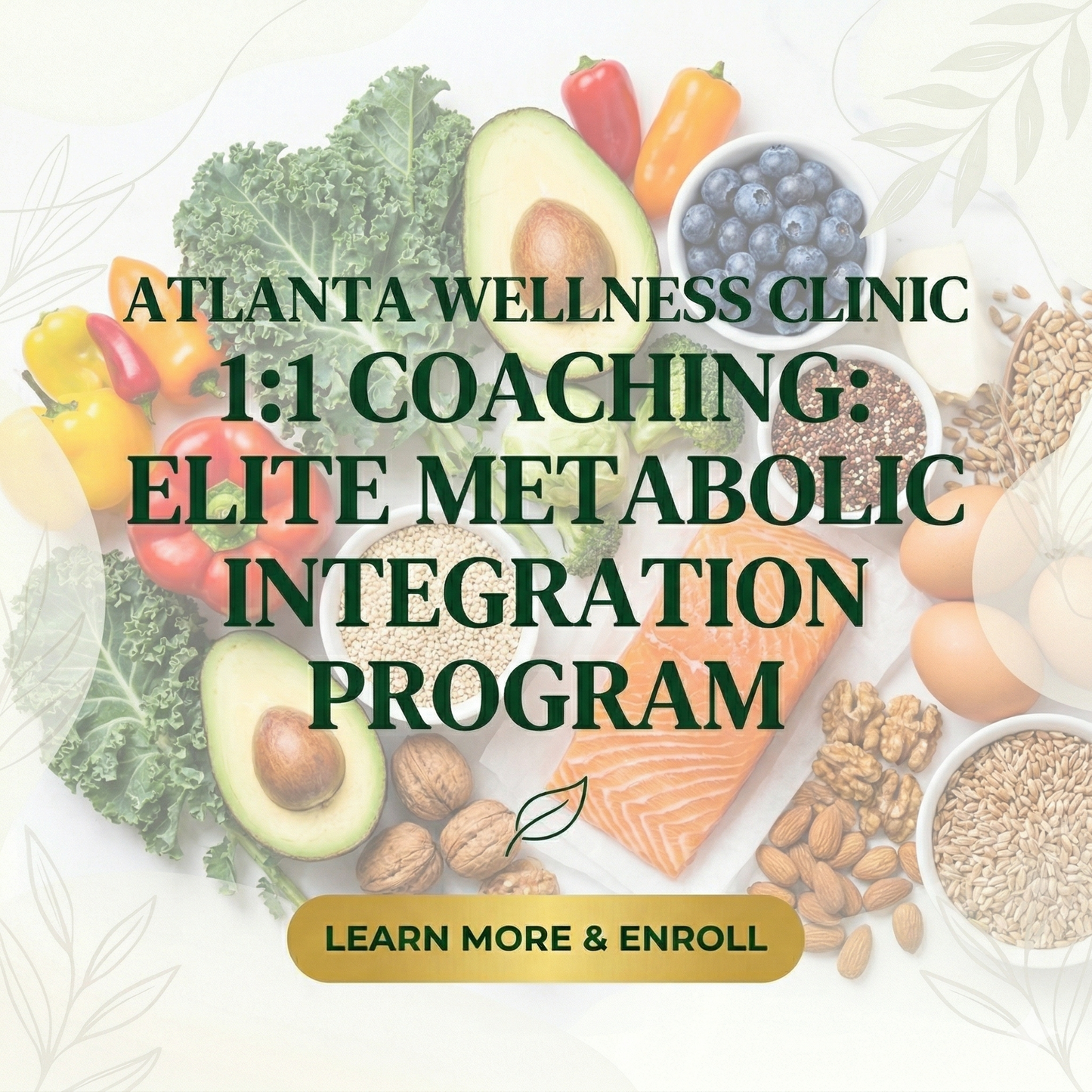 1:1 Holistic Nutrition & Habit Coaching: Elite Metabolic Integration (12 Weeks)