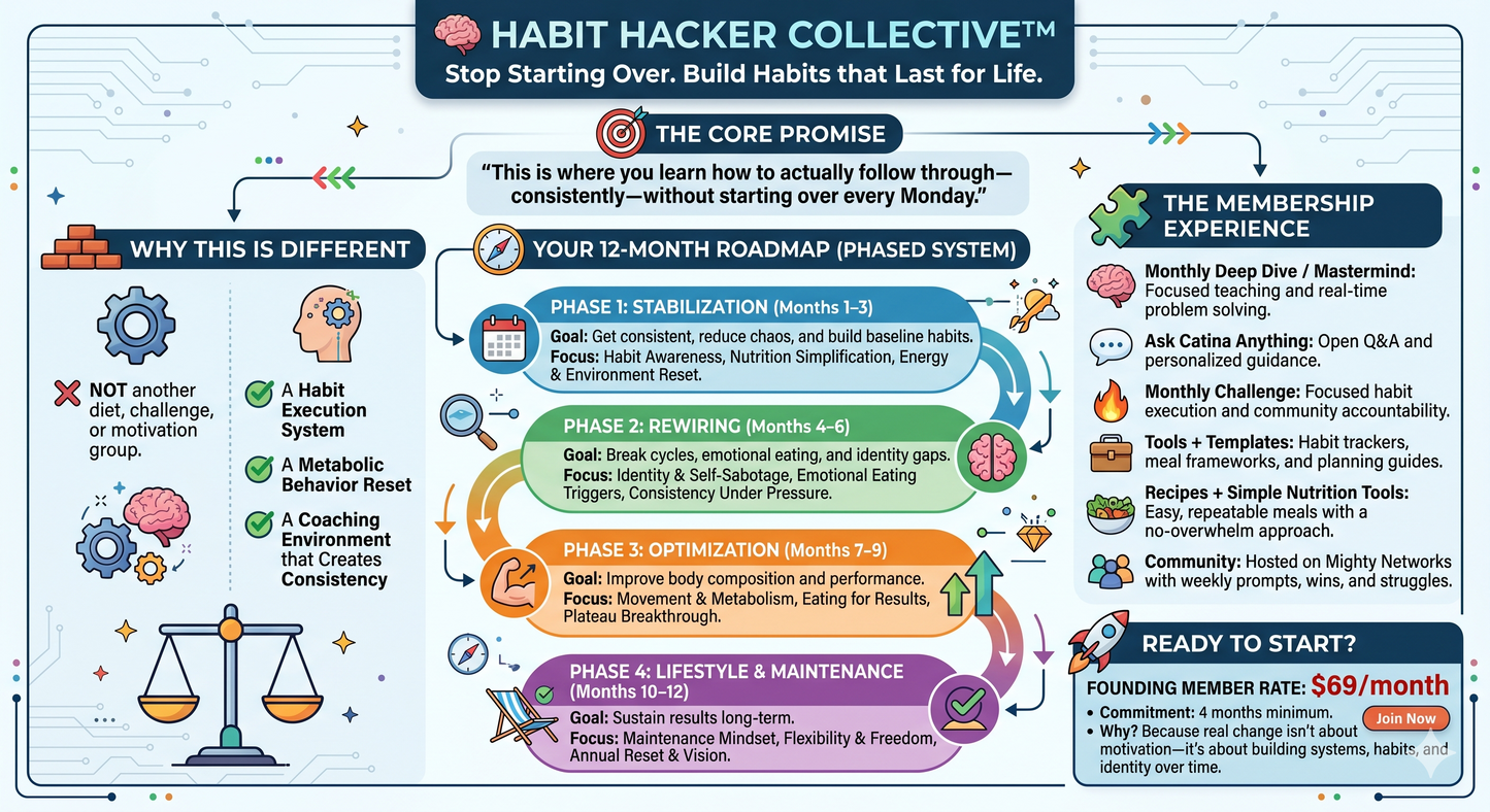 Habit Hacker Collective - Holistic Habit Change & Nutrition Group Coaching Membership